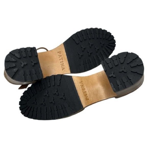 Patina by Portland Leather Suede Mary Jane Block Heel Shoes Taupe Size 10 - Picture 10 of 12